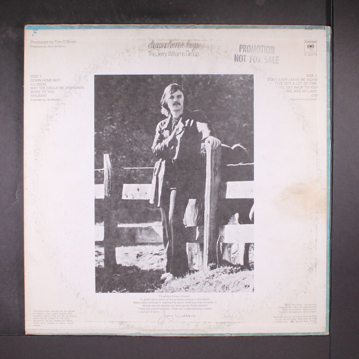 down home boy by JERRY WILLIAMS GROUP