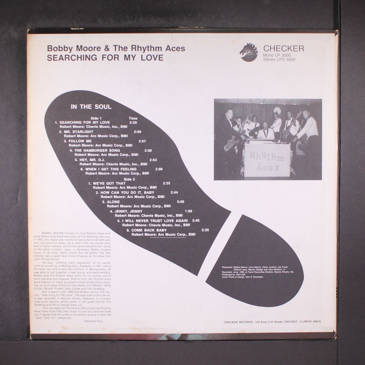 searching for my love by BOBBY MOORE & RHYTHM ACES