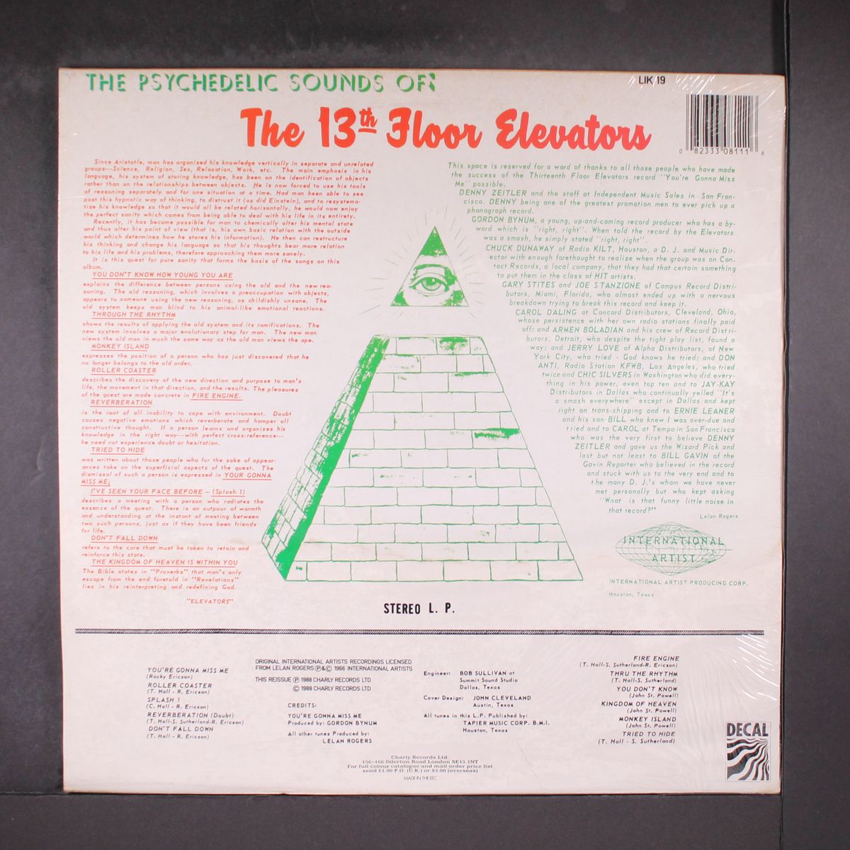 the psychedelic sounds of by THIRTEENTH FLOOR ELEVATORS