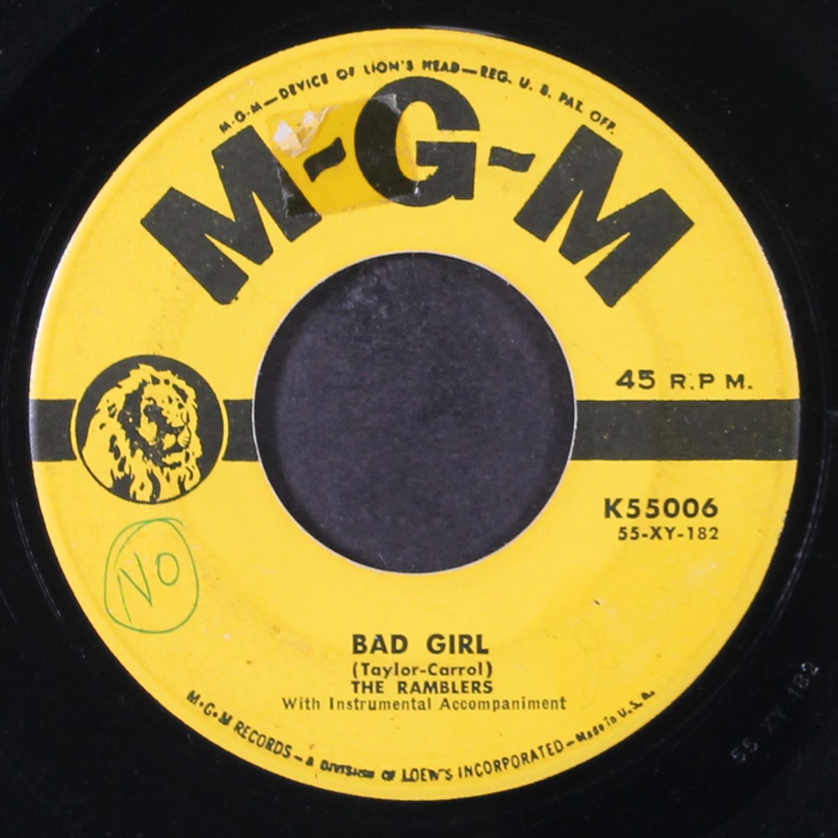 bad girl / rickey-do, rickey-do by RAMBLERS