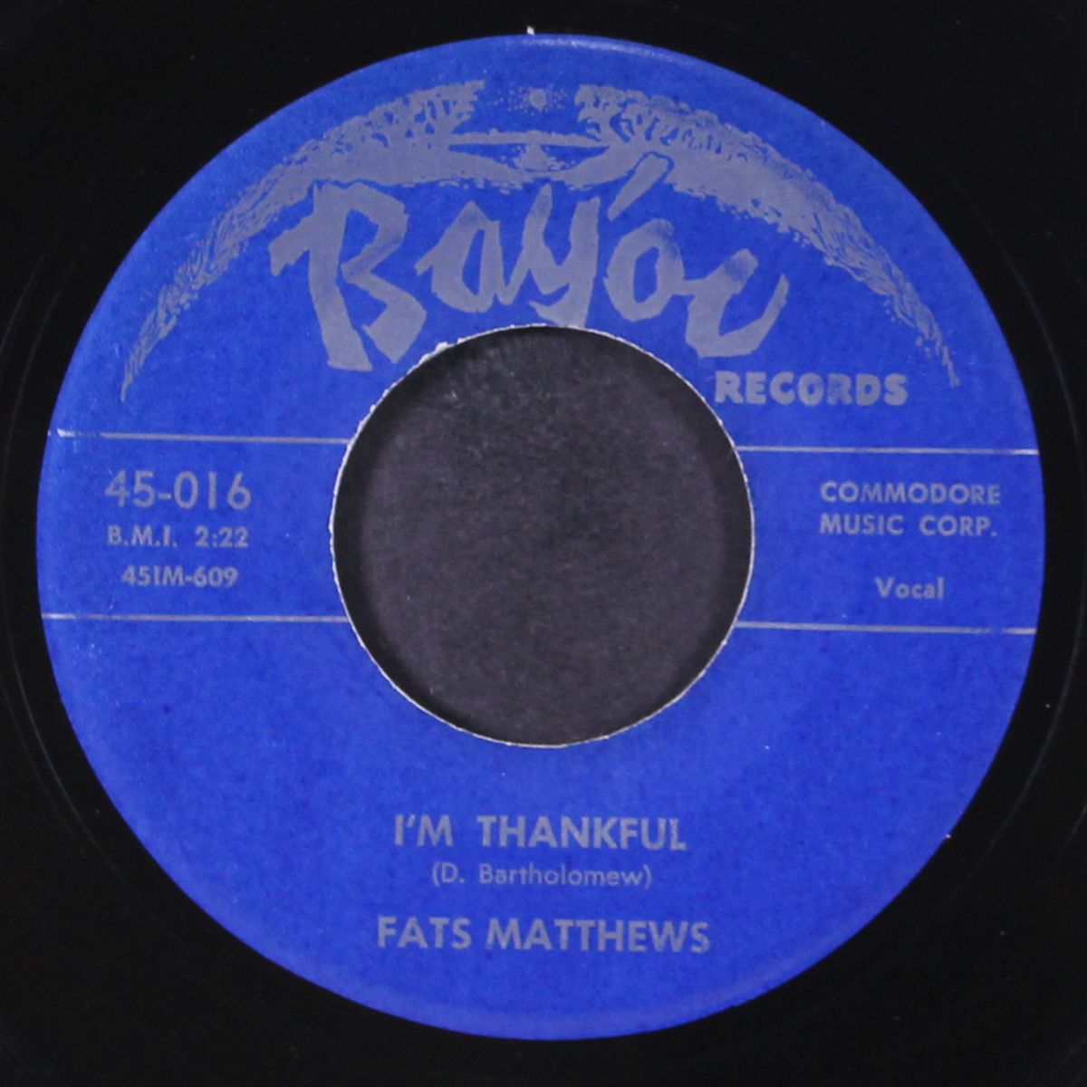 goin' down / i'm thankful by FATS MATTHEWS