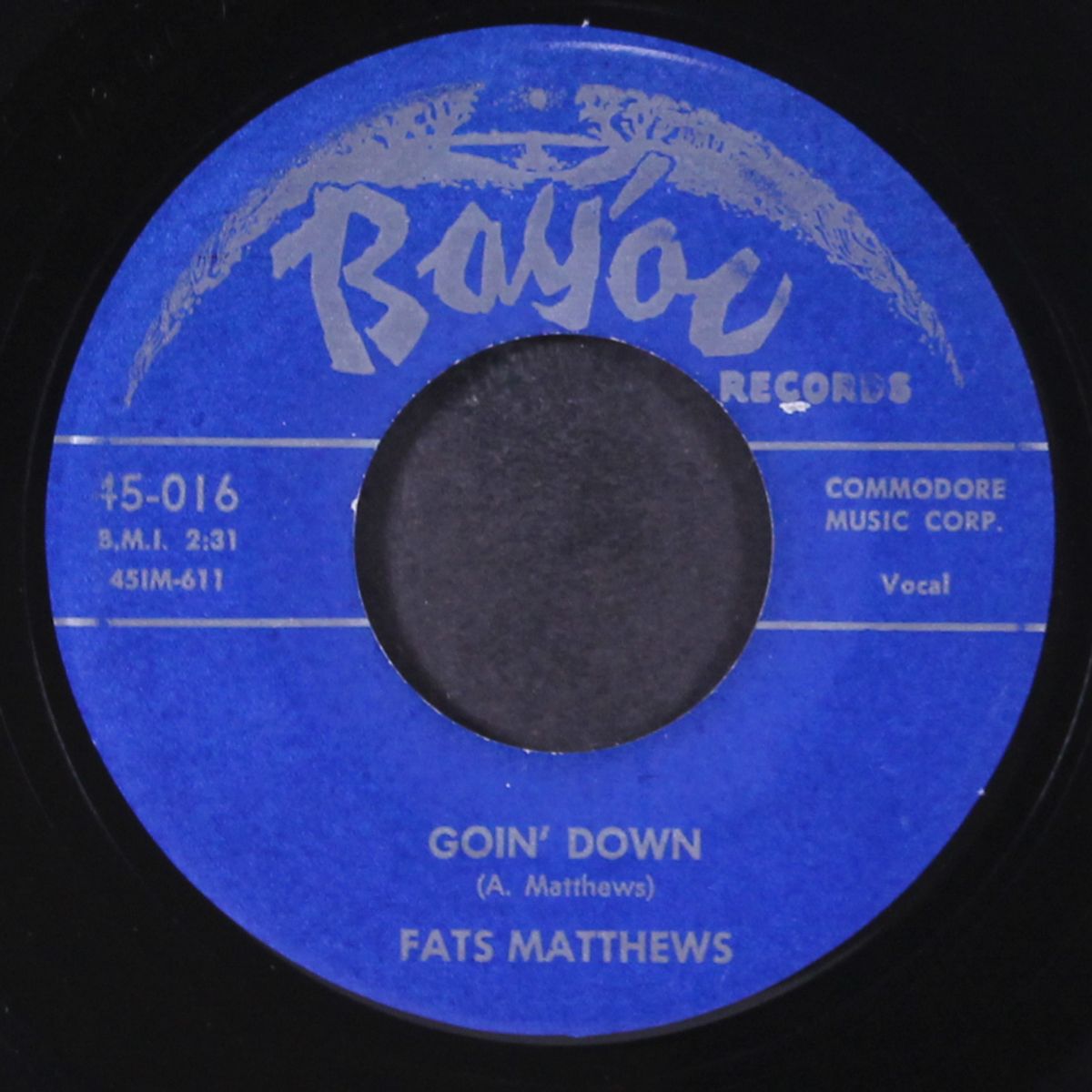 goin' down / i'm thankful by FATS MATTHEWS