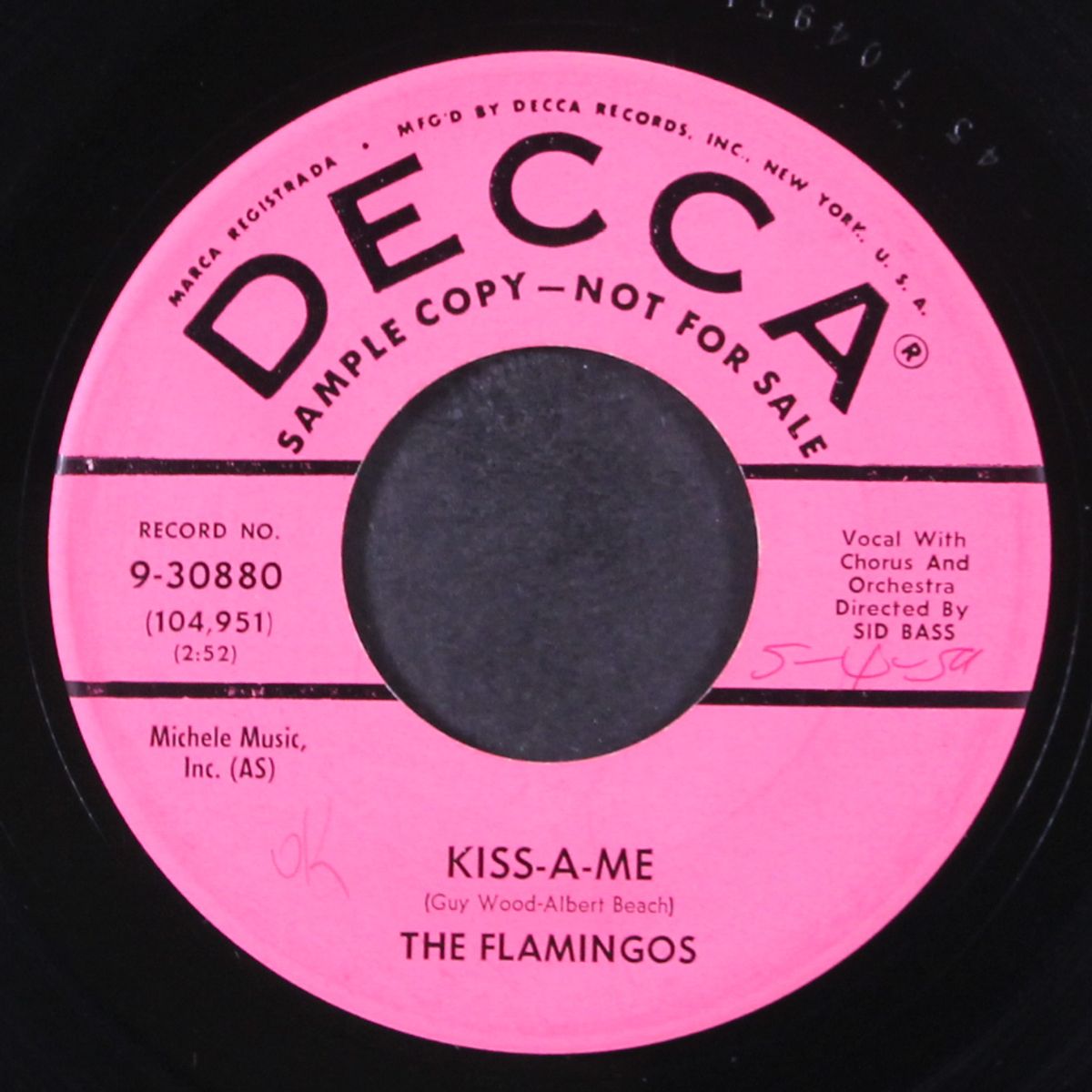 kiss-a-me / ever since i met lucy by FLAMINGOS