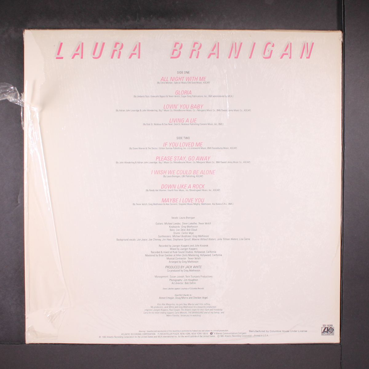 branigan by LAURA BRANIGAN