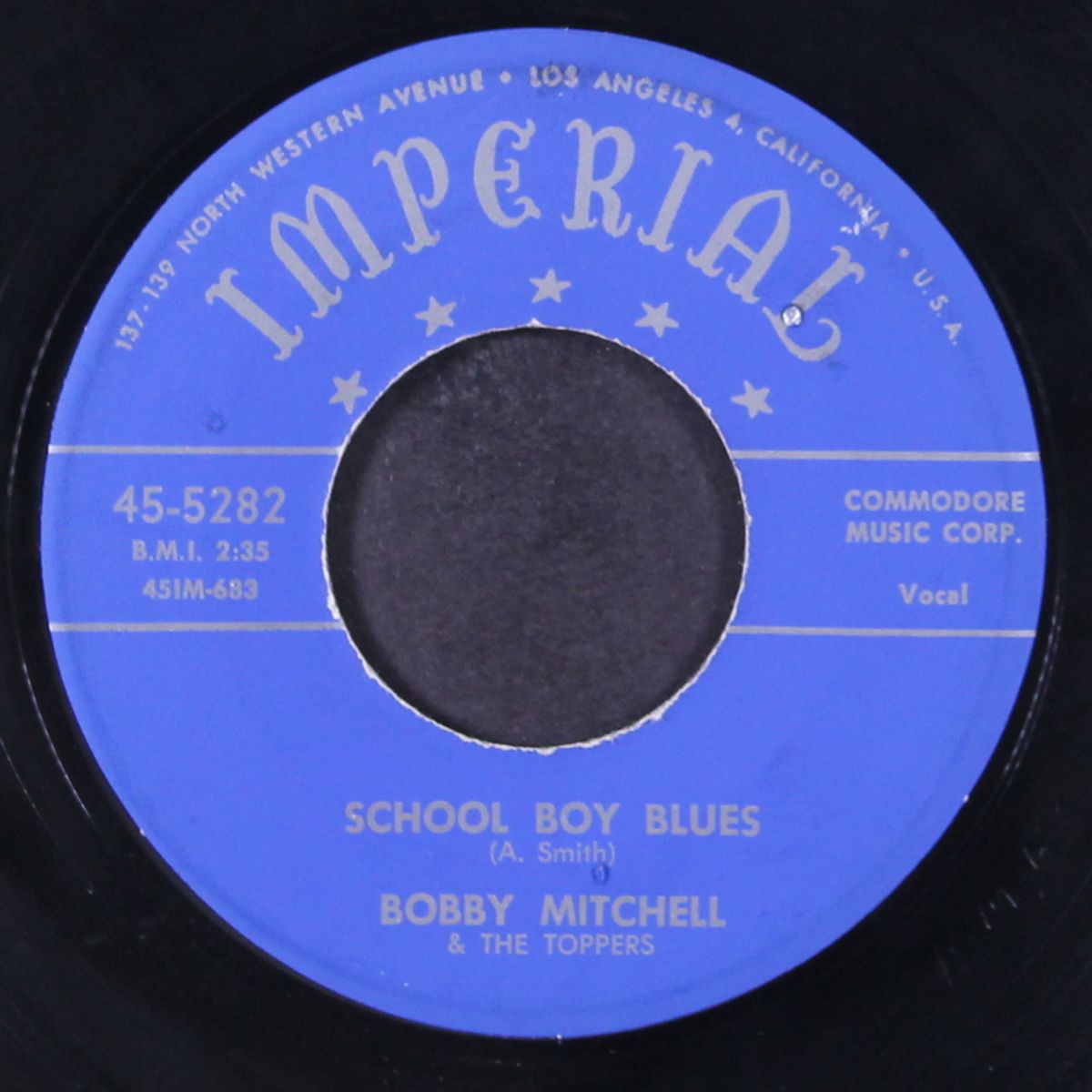 angel child / school boy blues by BOBBY MITCHELL & TOPPERS
