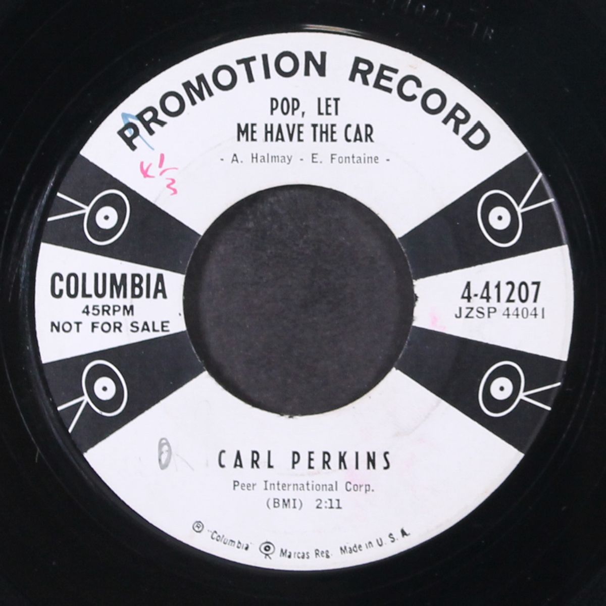 levi jacket / pop, let me have the car by CARL PERKINS