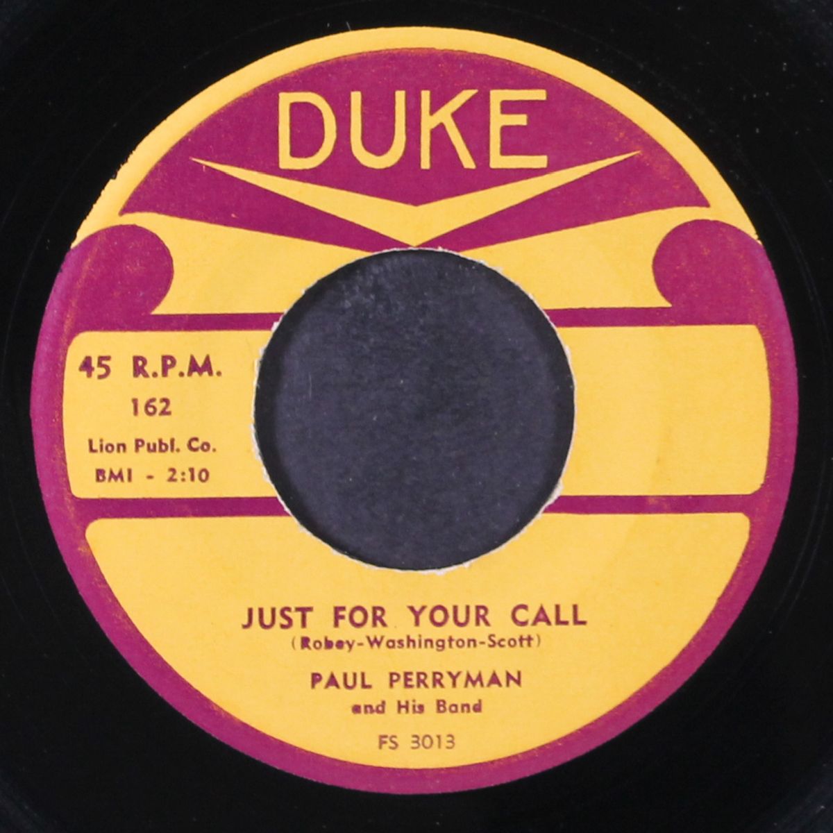 yes i do / just for your call by PAUL PERRYMAN