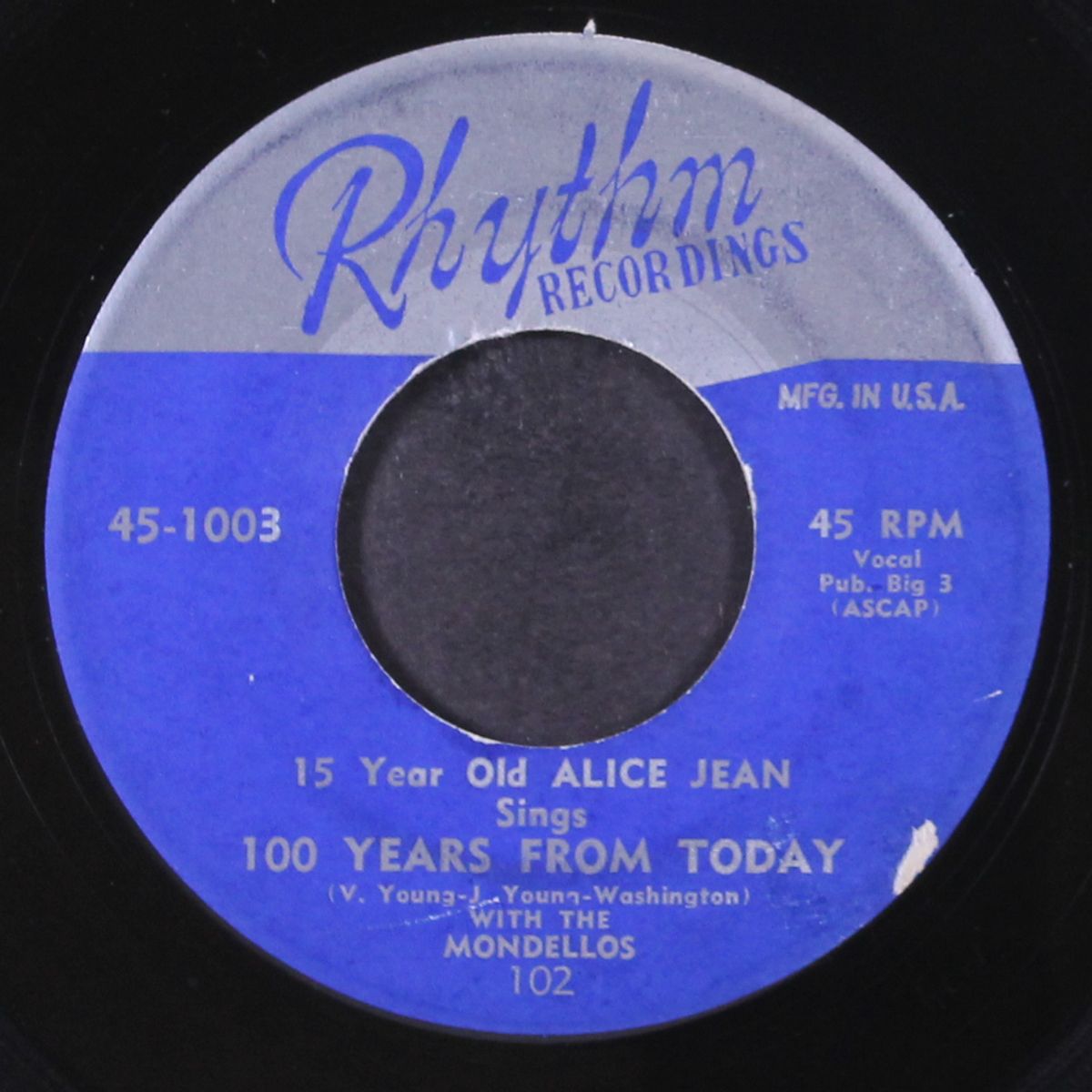 100 years from today / come back home by ALICE JEAN & MONDELLOS