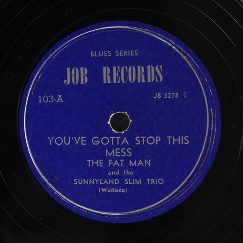 FAT MAN & SUNNYLAND SLIM TRIO