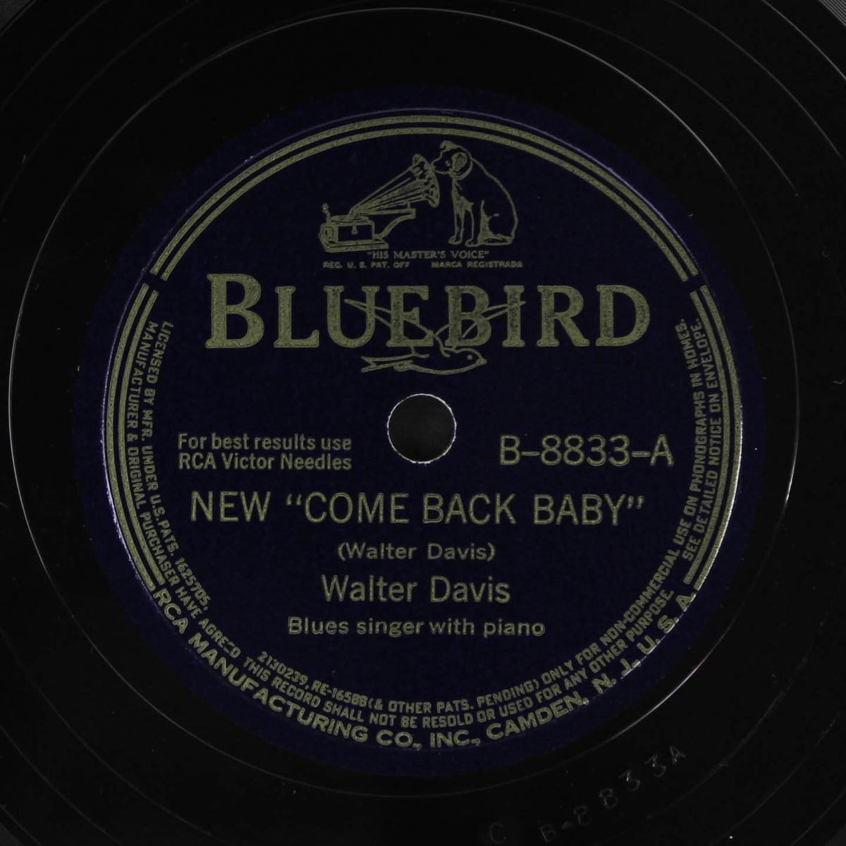 new "come back baby" / i'll be back after while by WALTER DAVIS