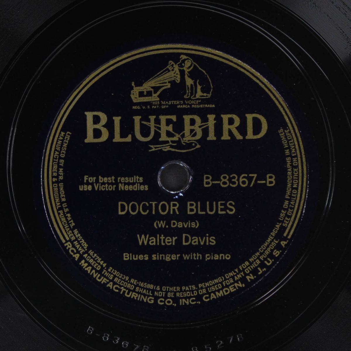 down and out / doctor blues by WALTER DAVIS