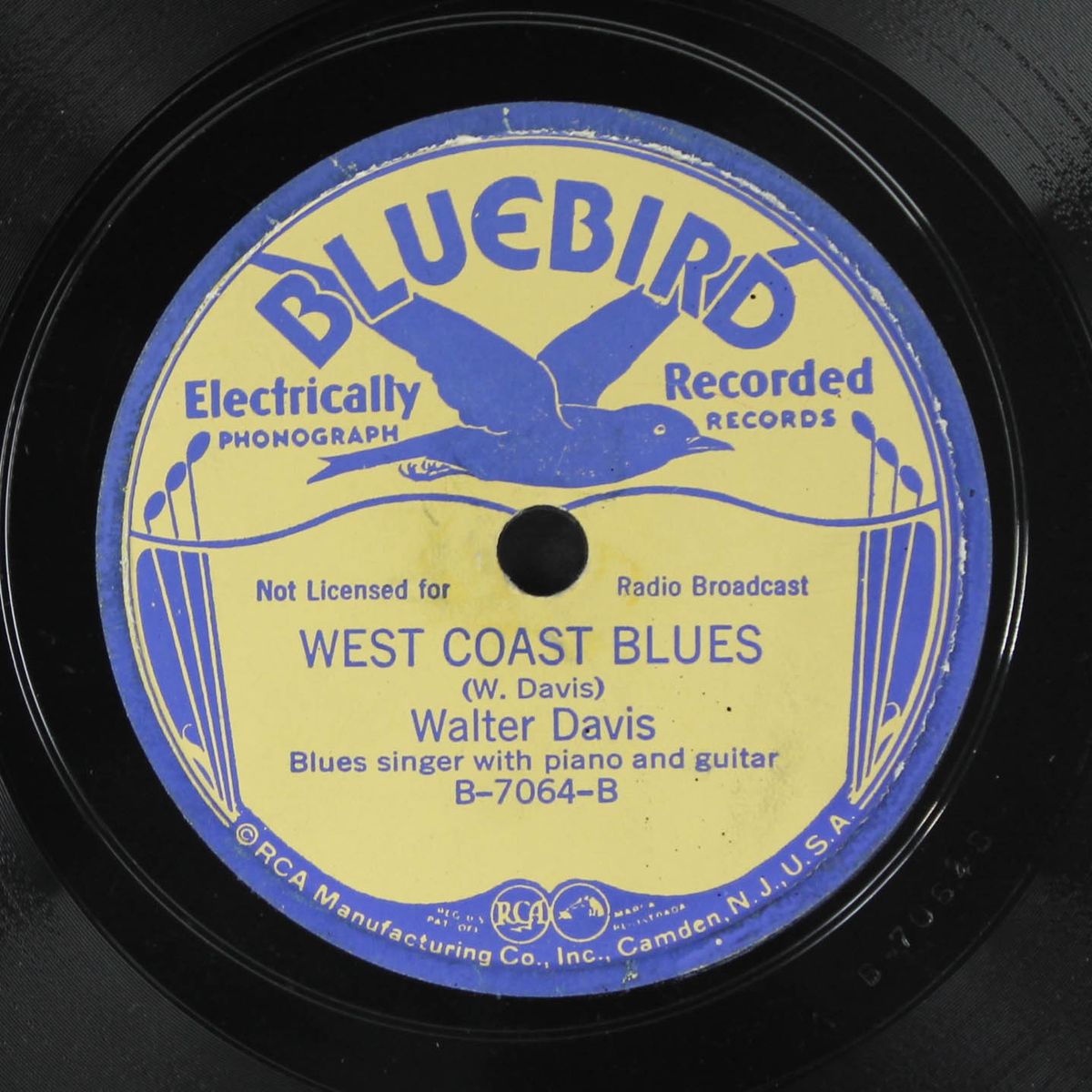 angel child / west coast blues by WALTER DAVIS