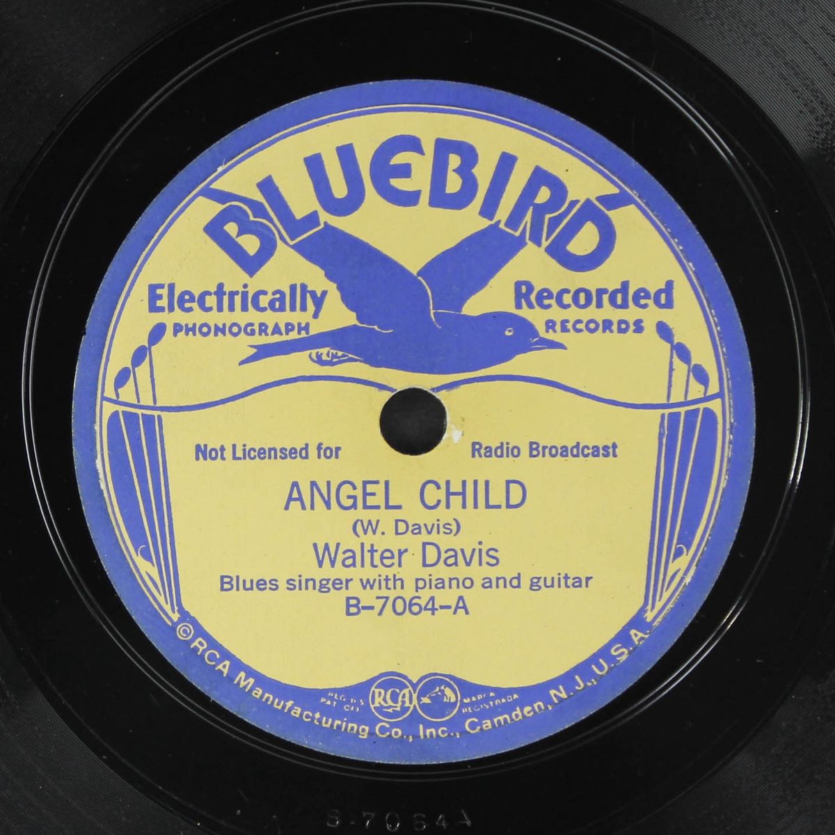 angel child / west coast blues by WALTER DAVIS