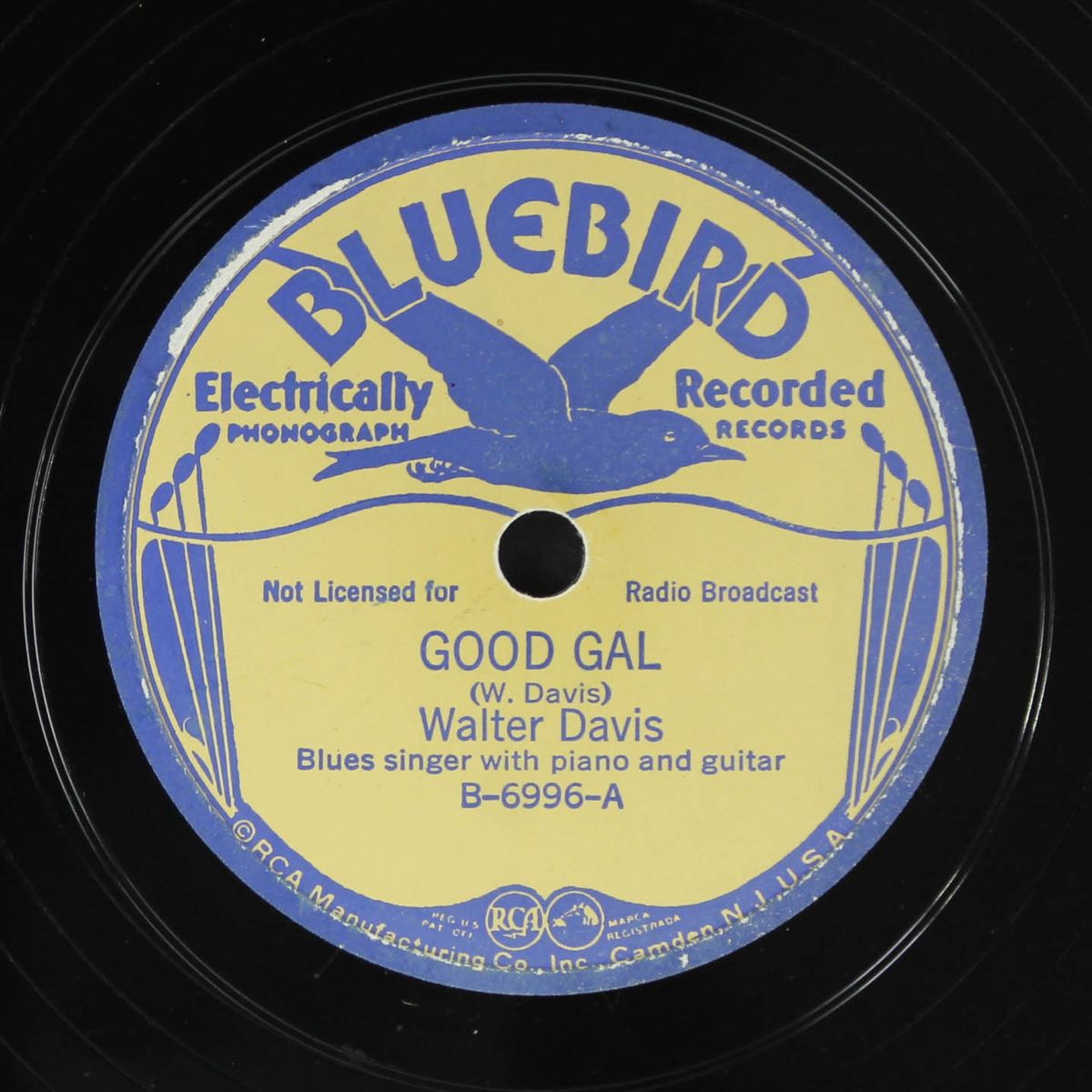 good gal / shady lane by WALTER DAVIS