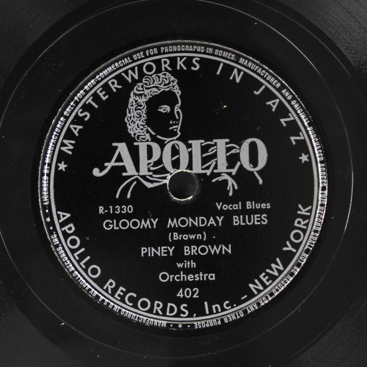 gloomy monday blues / mourning blues by PINEY BROWN