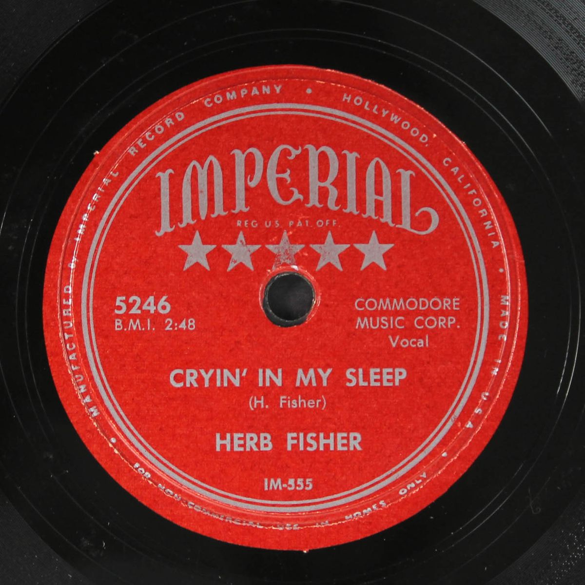 cryin' in my sleep / you don't live but once by HERB FISHER