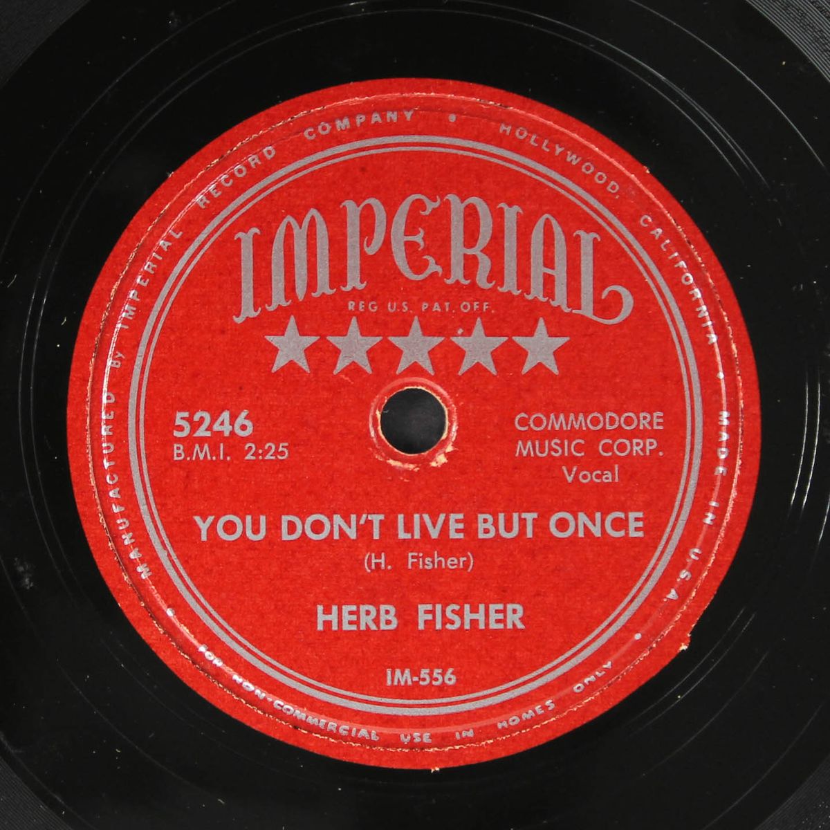 cryin' in my sleep / you don't live but once by HERB FISHER