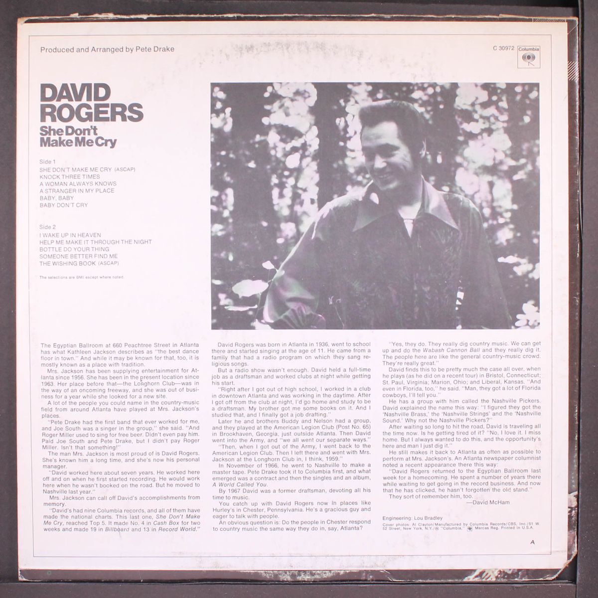 she don't make me cry by DAVID ROGERS