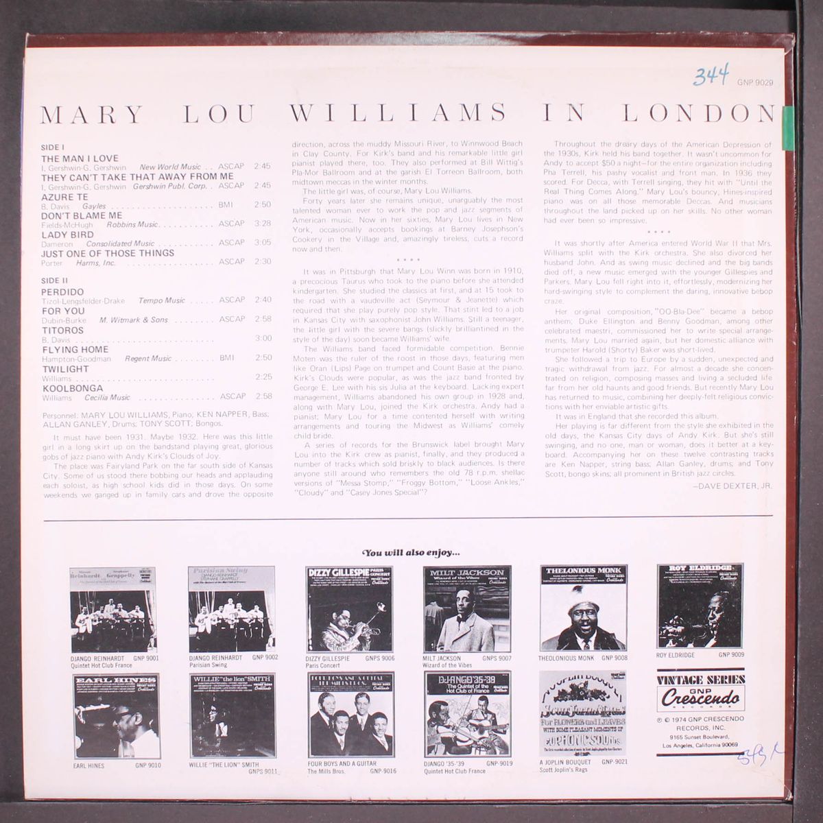 in london by MARY LOU WILLIAMS
