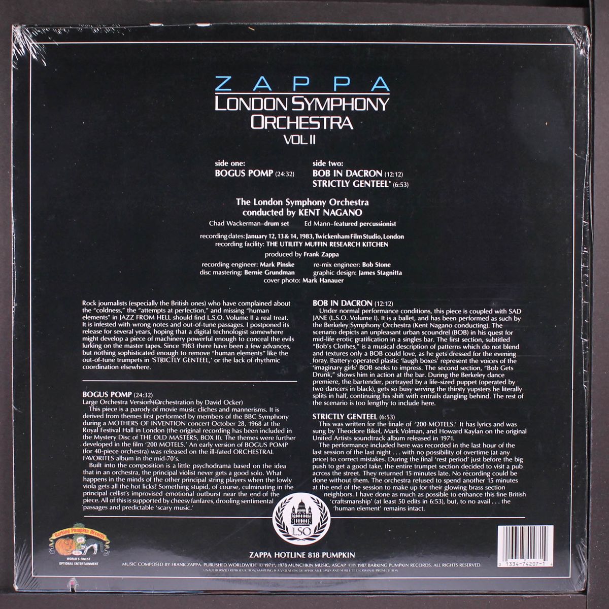 london symphony orchestra, vol .2 by FRANK ZAPPA