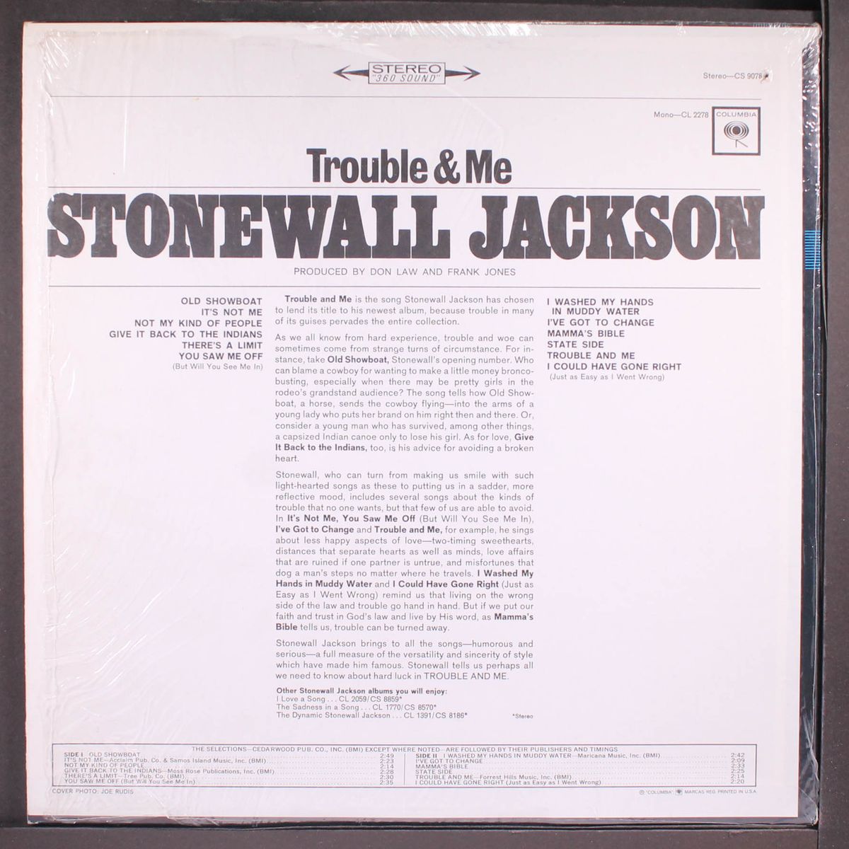 trouble & me by STONEWALL JACKSON