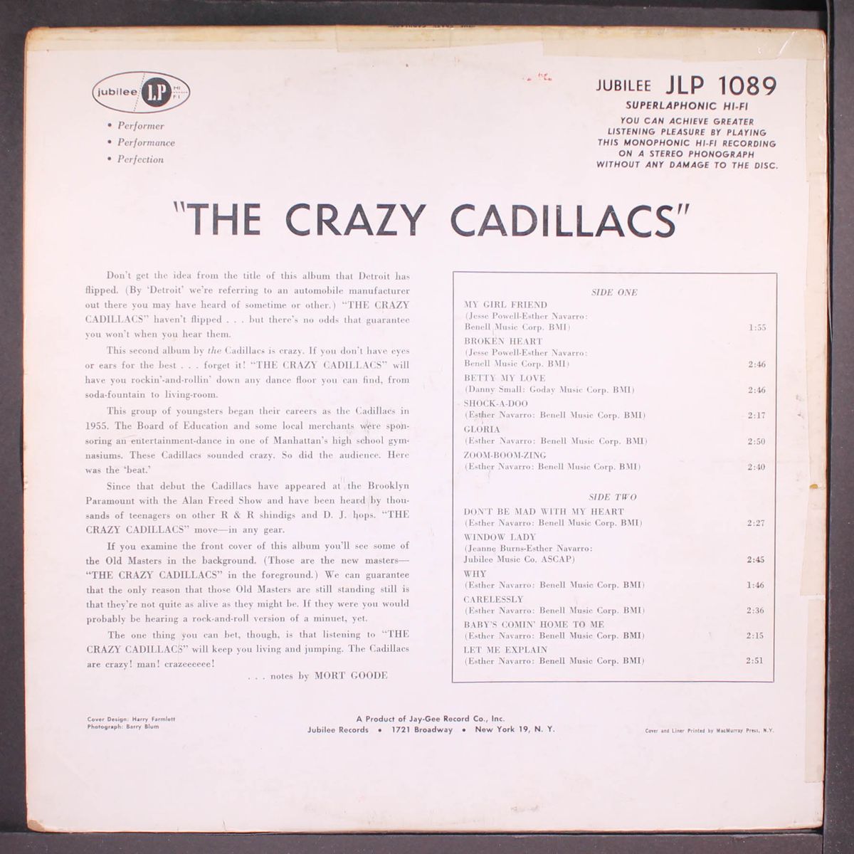 the crazy cadillacs by CADILLACS