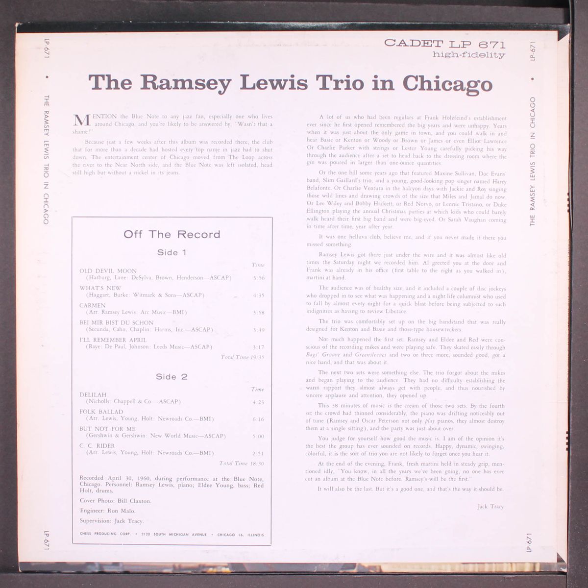 in chicago by RAMSEY LEWIS TRIO