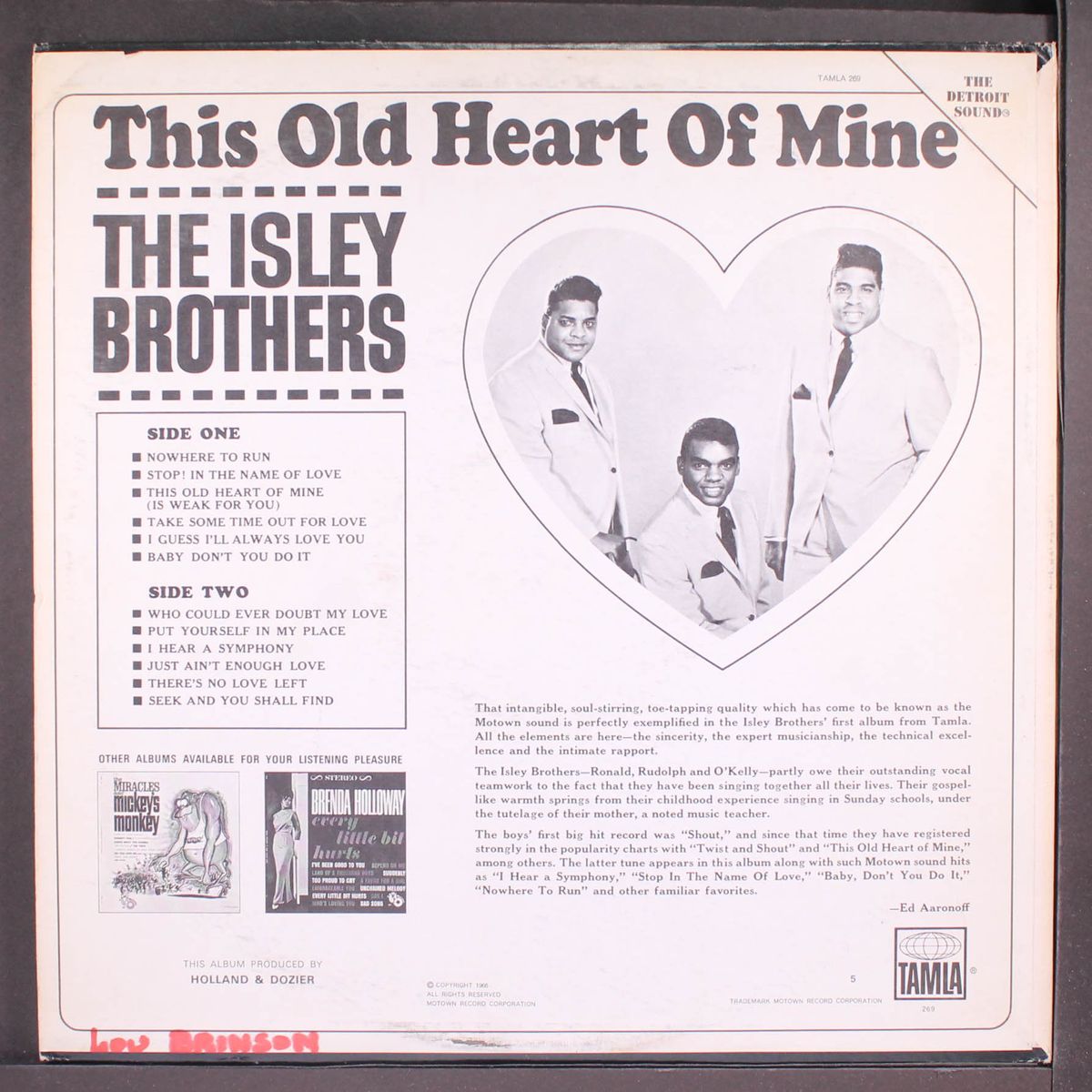 this old heart of mine by ISLEY BROTHERS
