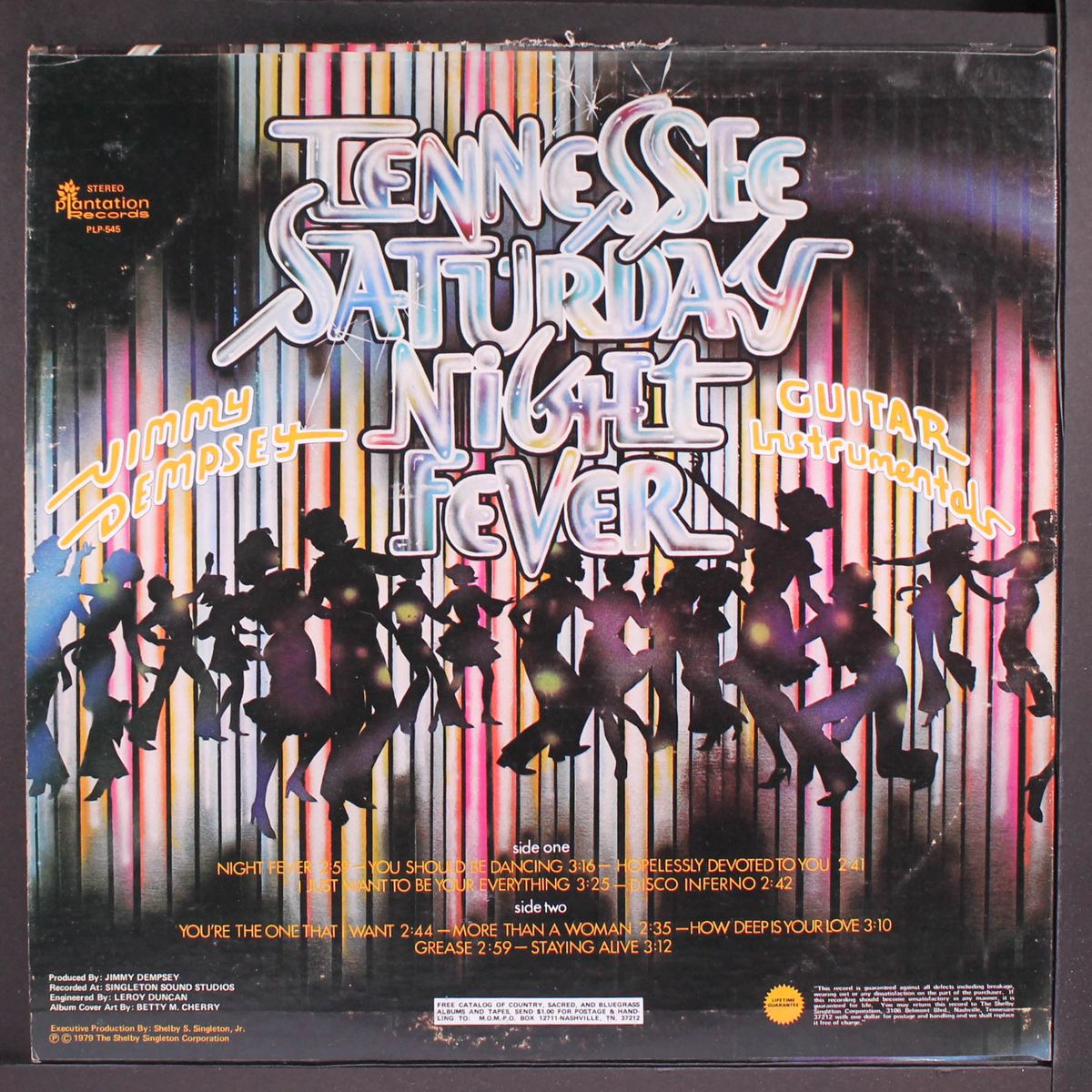tennessee saturday night fever by JIMMY DEMPSEY