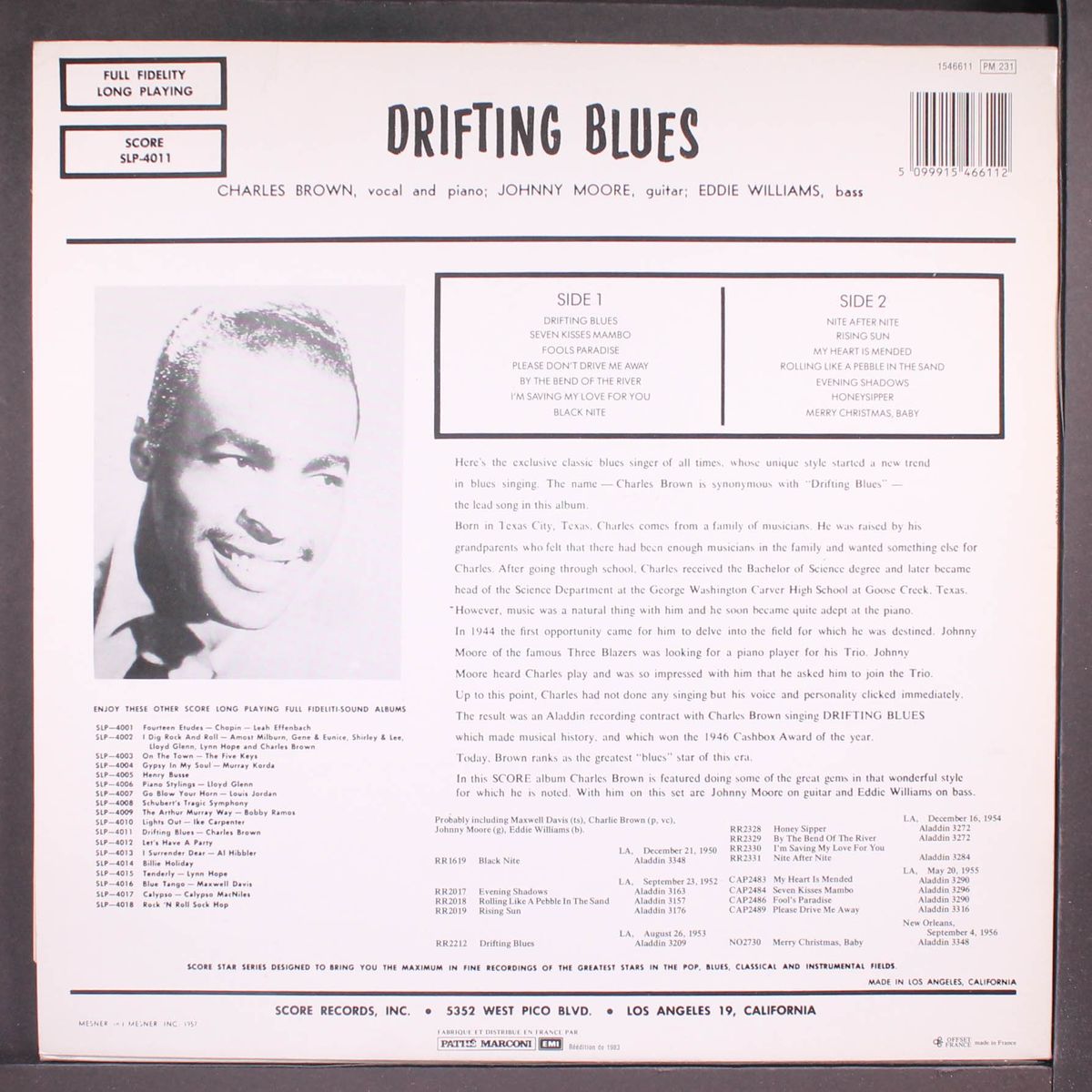 drifting blues by CHARLES BROWN