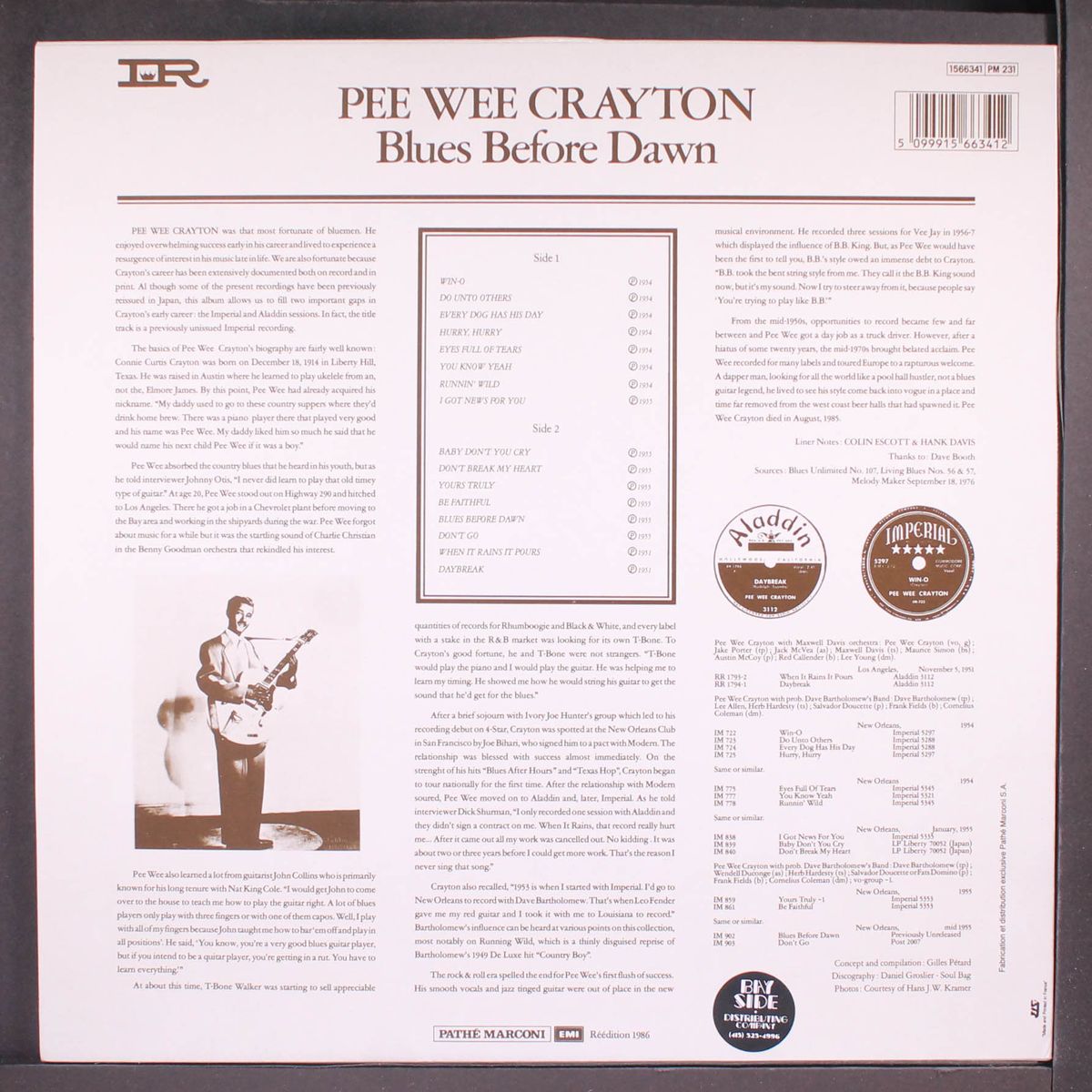 blues before dawn by PEE WEE CRAYTON