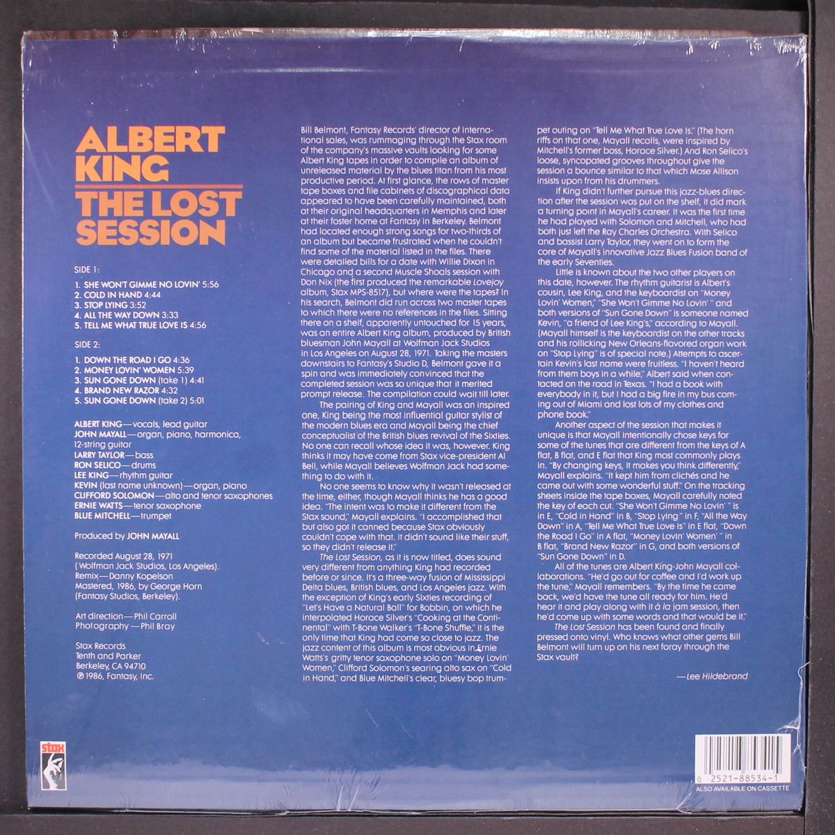 the lost session by ALBERT KING