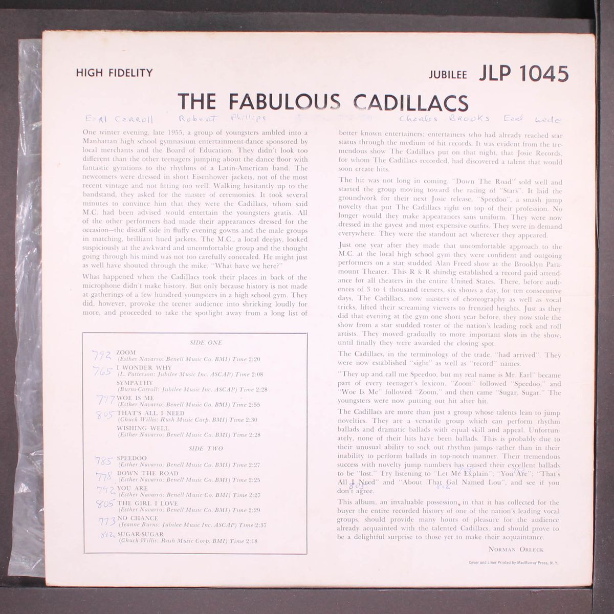 the fabulous by CADILLACS
