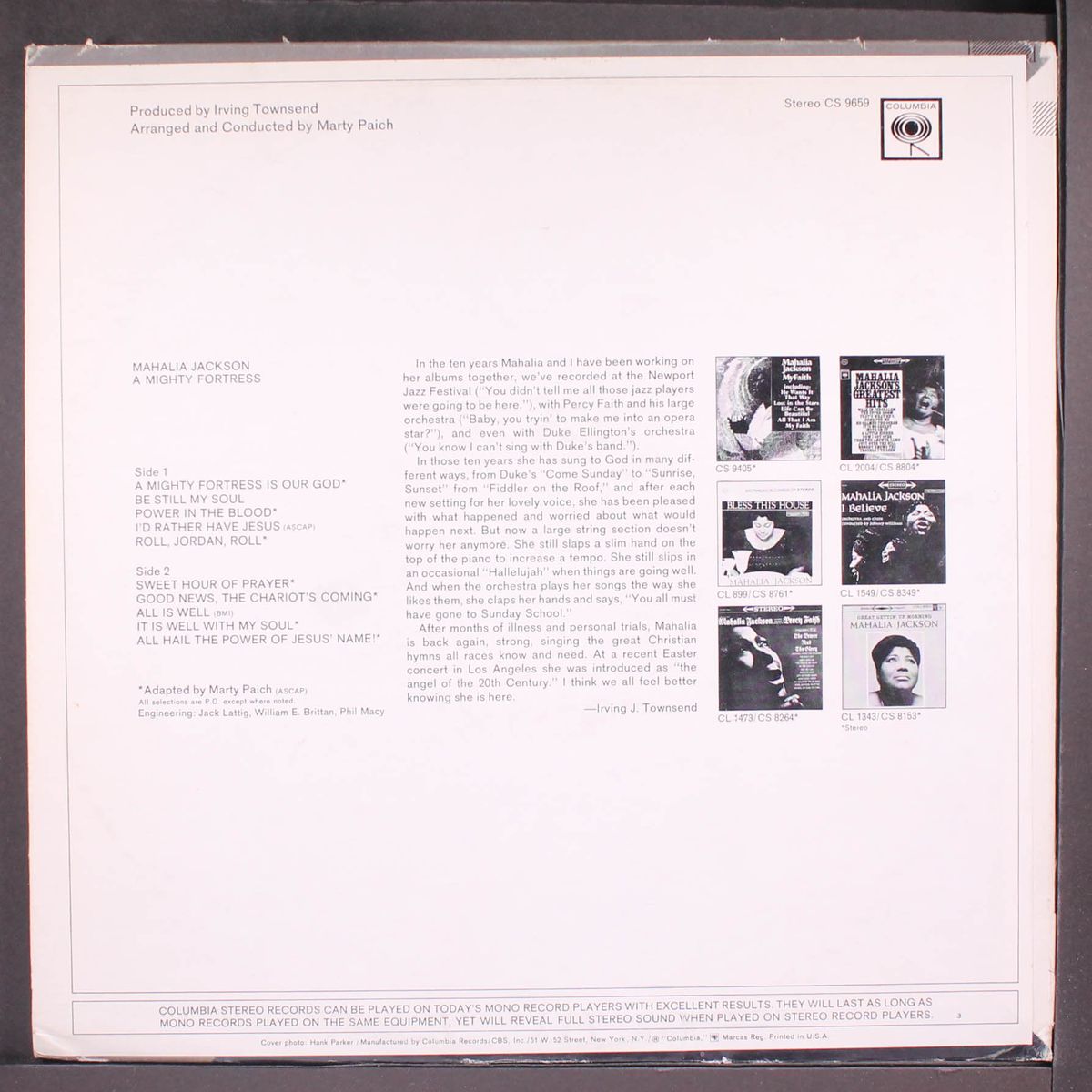 a mighty fortress by MAHALIA JACKSON