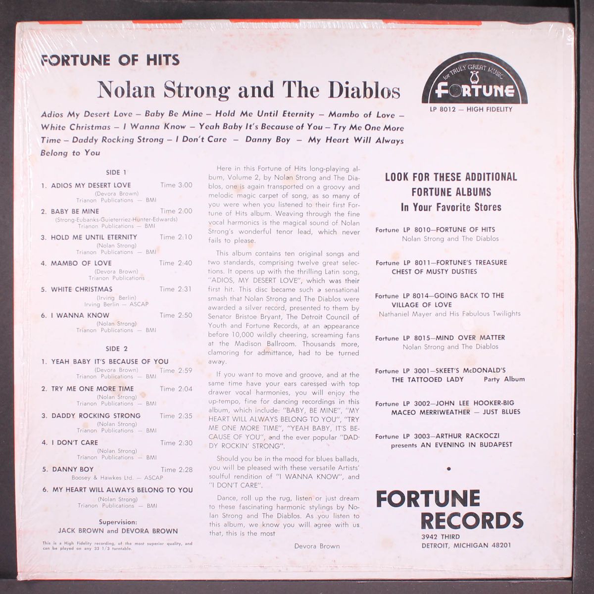 fortune of hits, vol. 2 by NOLAN STRONG & DIABLOS