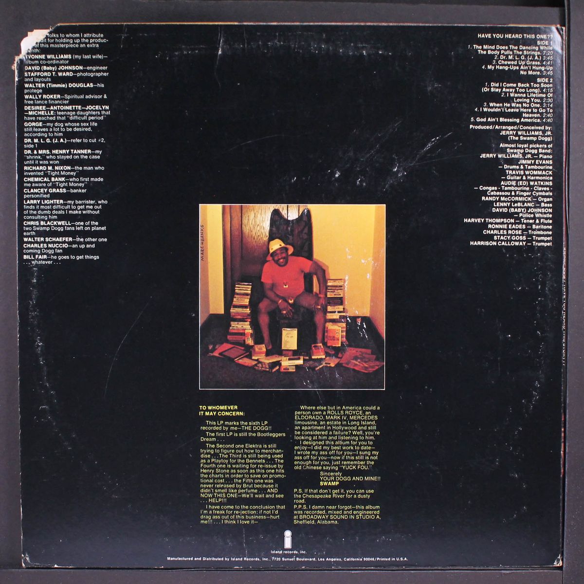 have you heard this story?? by SWAMP DOGG