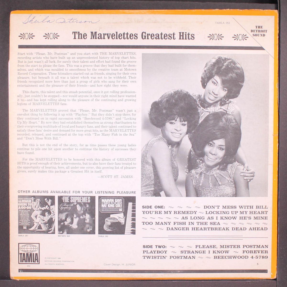 greatest hits by MARVELETTES