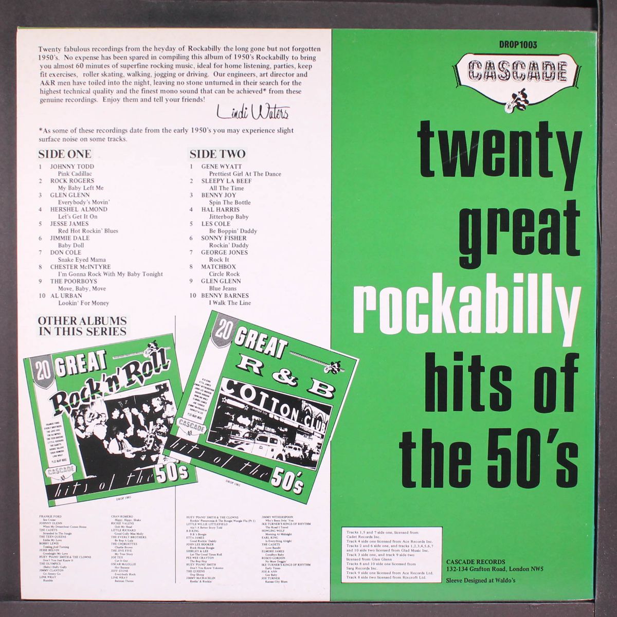 20 great rockabilly hits of the 50's by VARIOUS