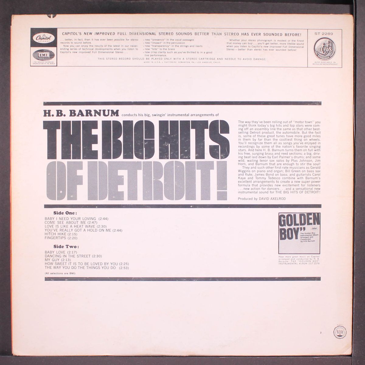 the big hits of detroit by H.B. BARNUM