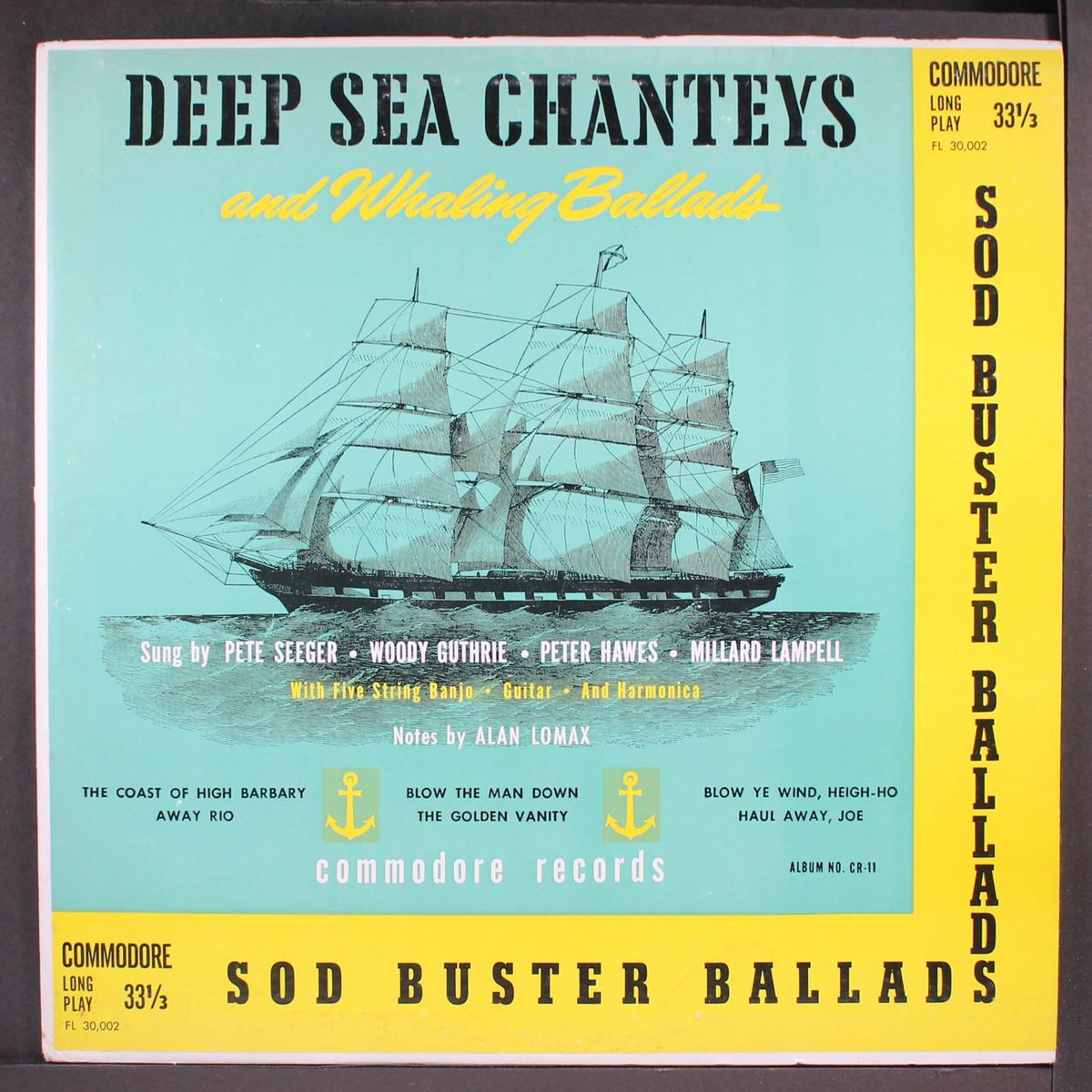 sod buster ballads, deep sea chanteys by ALMANAC SINGERS