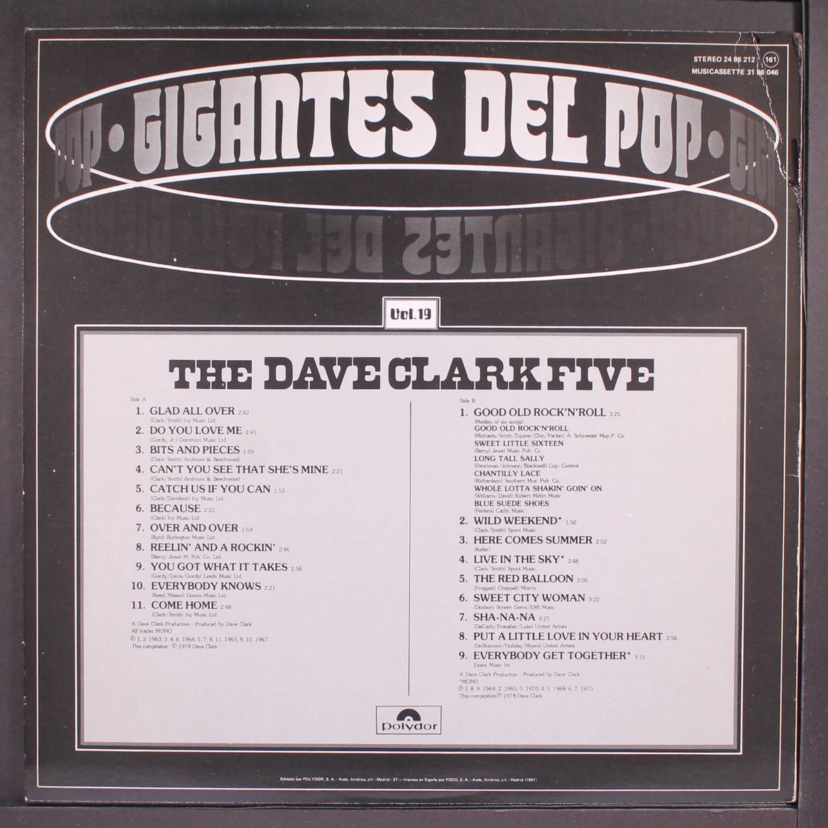 gigantes del pop by DAVE CLARK FIVE