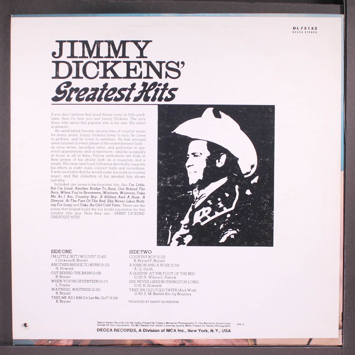 greatest hits by JIMMY DICKENS