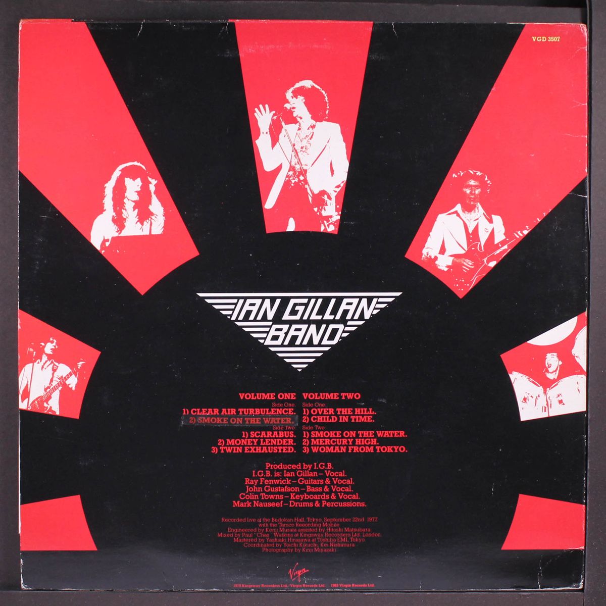 live at budokan vol. 1 & 2 by IAN GILLAN BAND