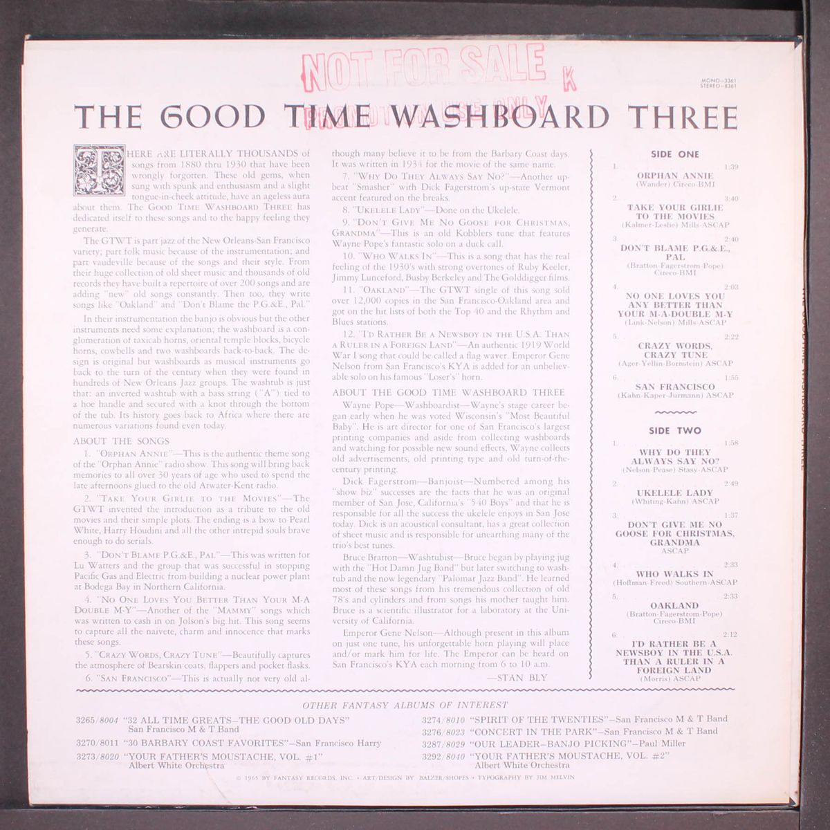 the goodtime washboard three by GOODTIME WASHBOARD THREE