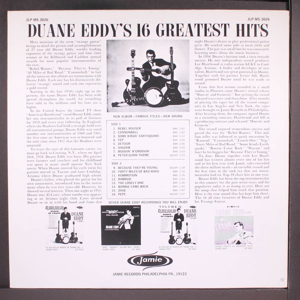 16 greatest hits by DUANE EDDY