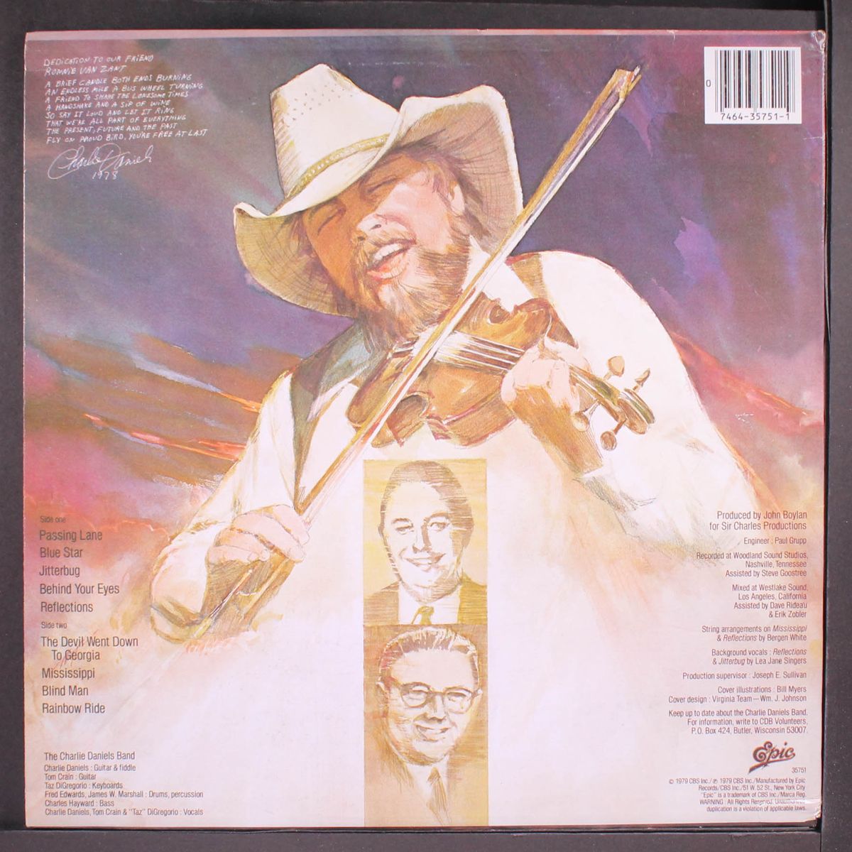 million mile reflections by CHARLIE DANIELS BAND