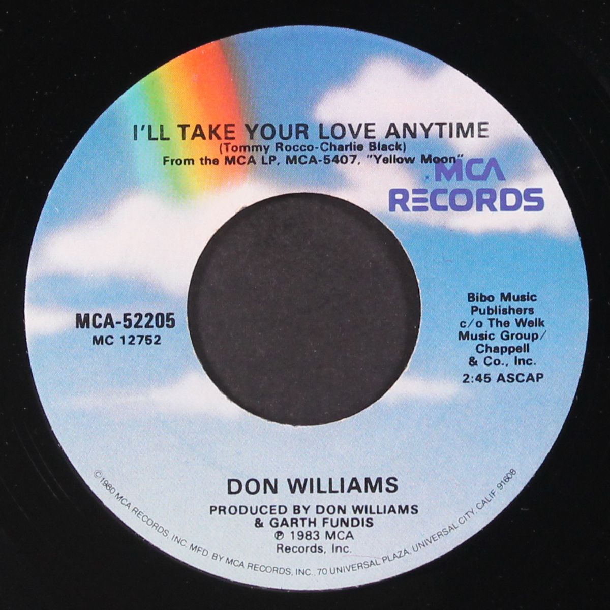 love is on a roll / i'll take your love anytime by DON WILLIAMS