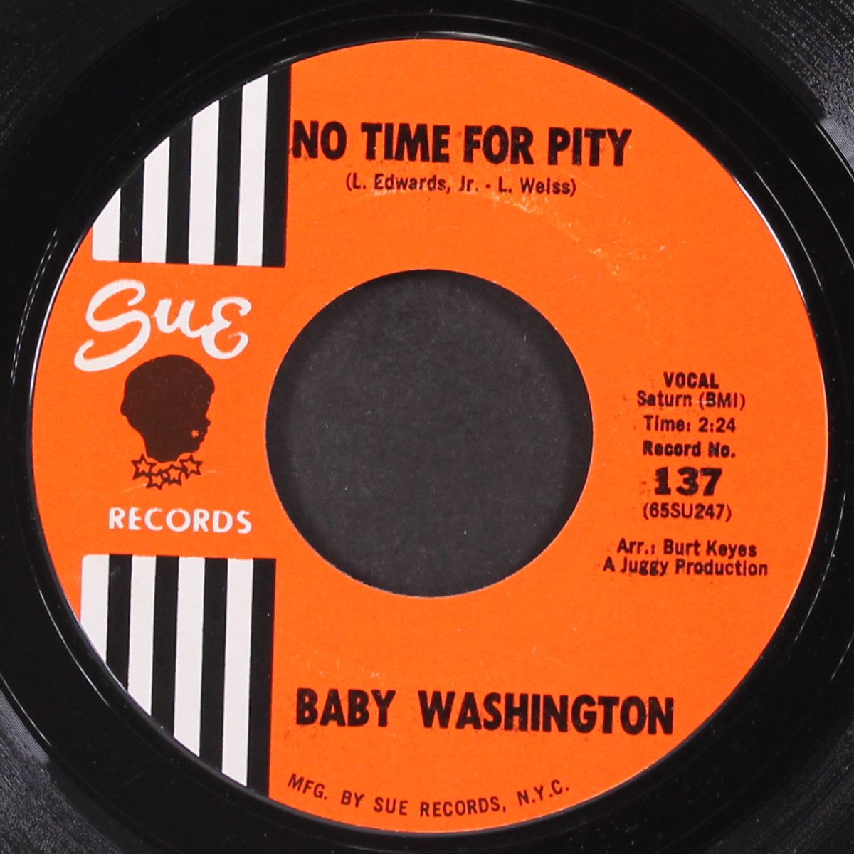 there he is / no time for pity by BABY WASHINGTON