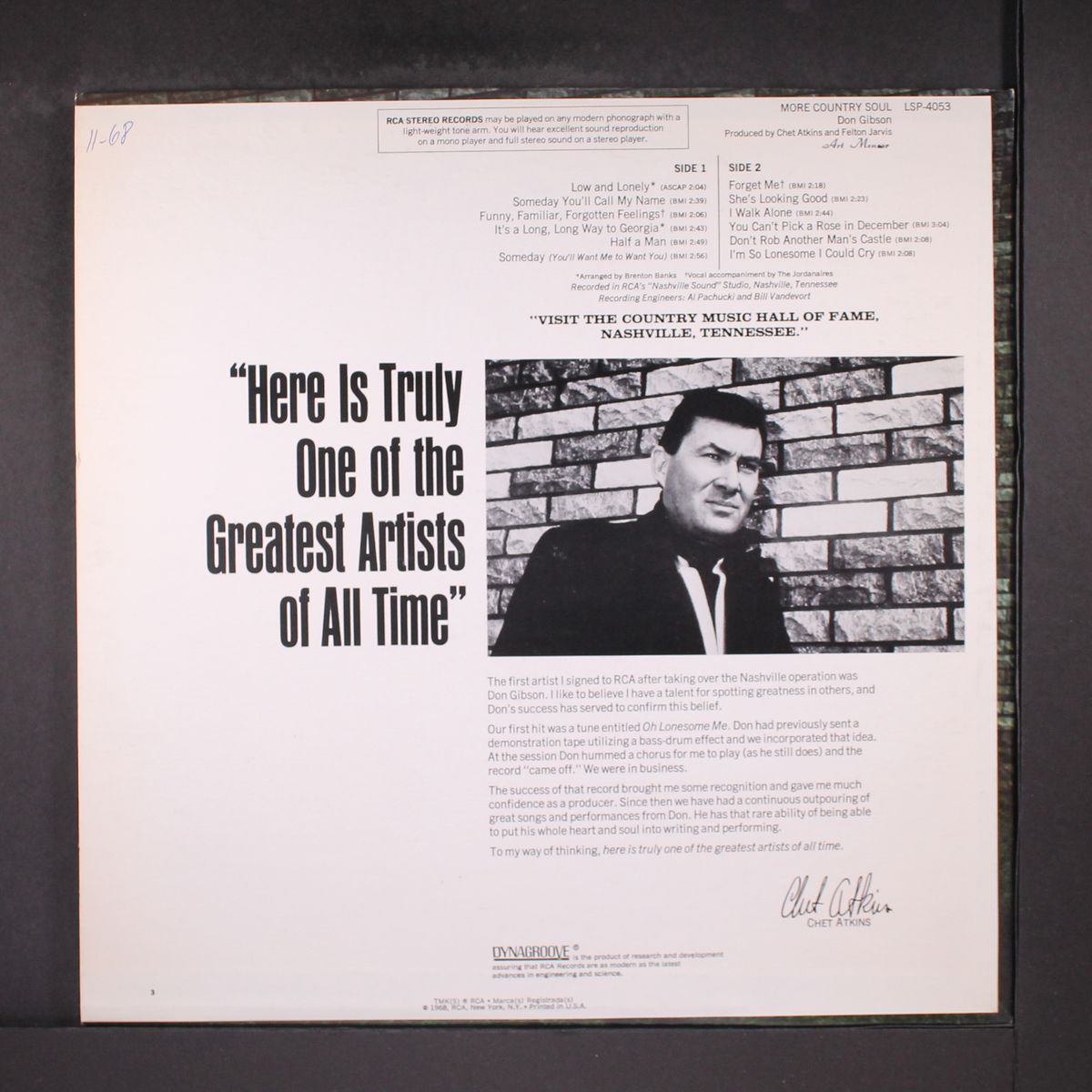 more country soul by DON GIBSON