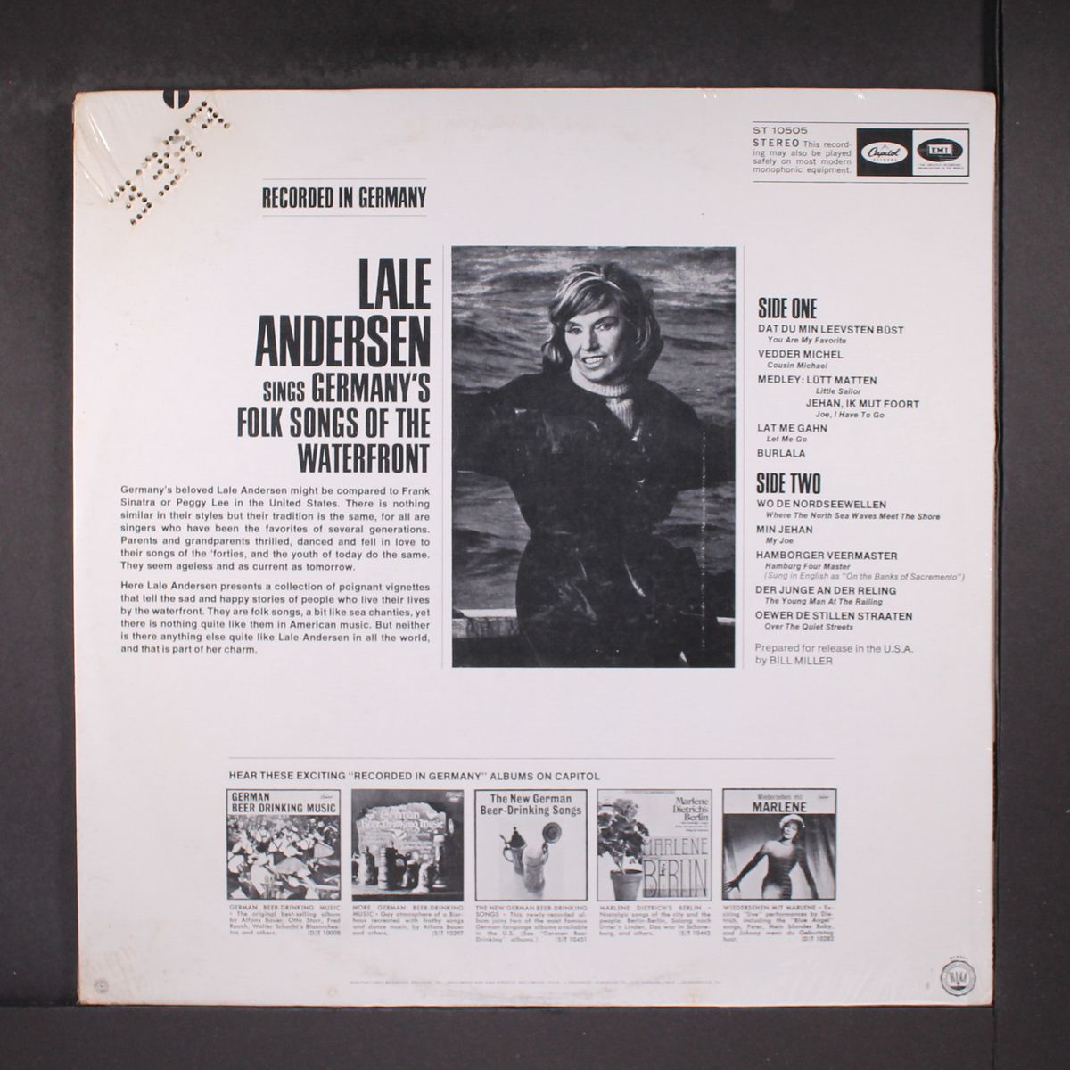 germany's folk songs of the waterfront by LALE ANDERSEN